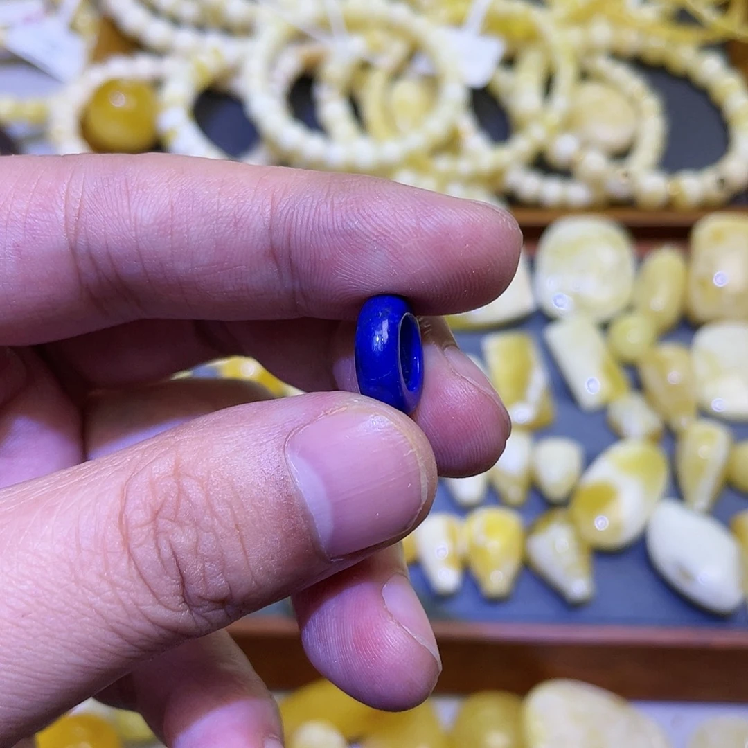 青金石跑环瑕疵未镶嵌