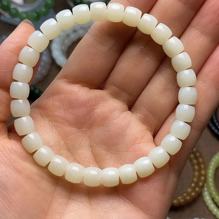 手链未镶嵌和田玉（糖玉）情***头