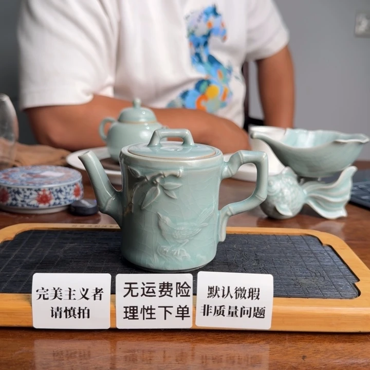 龙窑半手工汝窑小壶130ml