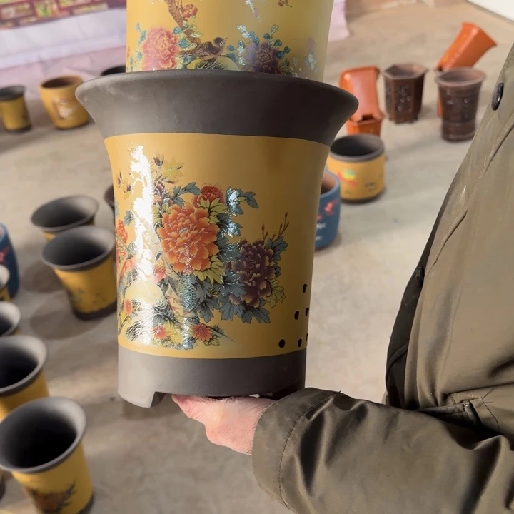 紫砂花盆紫砂花盆