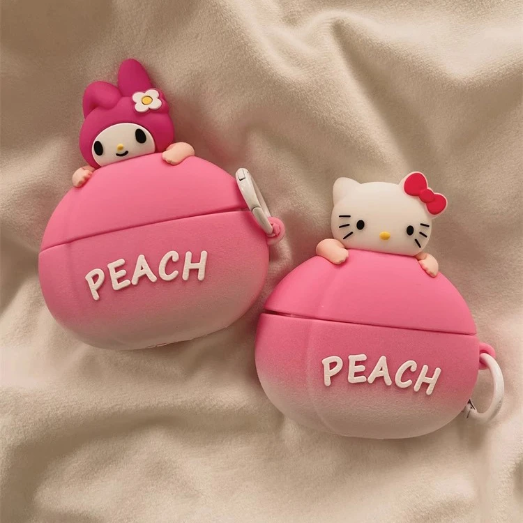 蜜桃Kitty猫airpods4代蓝牙耳机壳适用苹果3代保护套airpods pro2