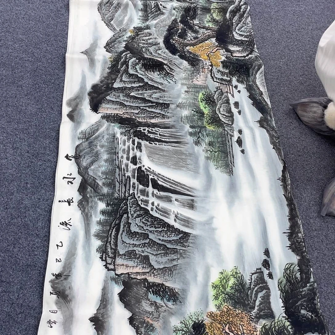 国画作品小姐姐放漏…