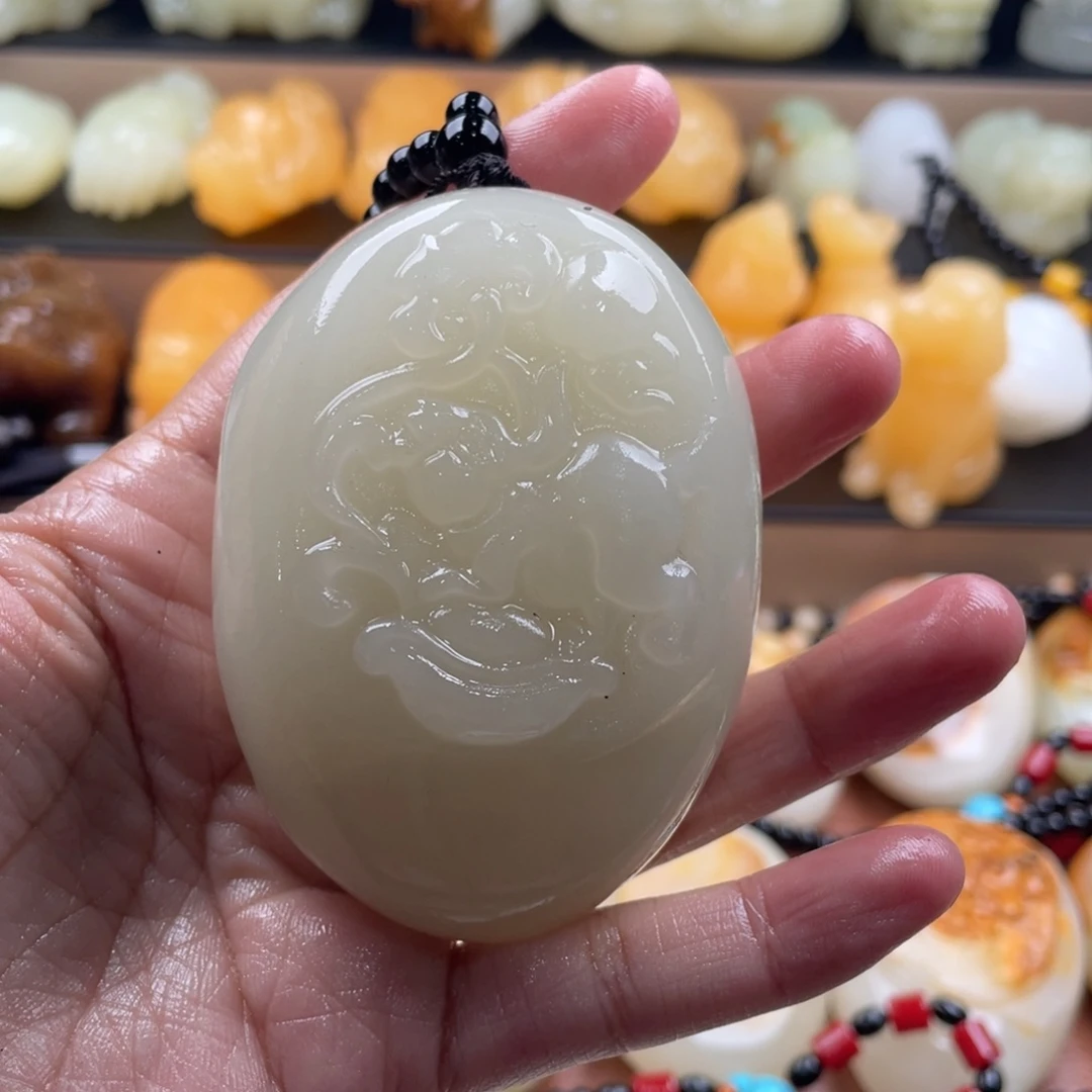 海***洋石材古青石手把件