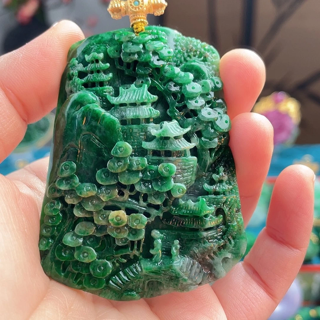 翡翠未镶嵌吊坠(不含链)