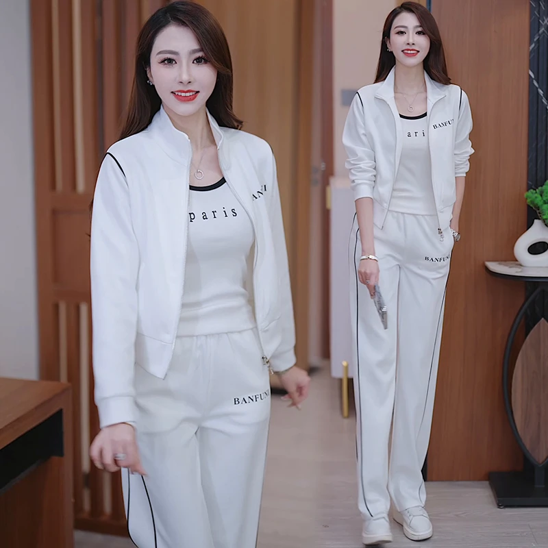 KARME MAJE春秋运动套装女新款洋气减龄休闲卫衣外套阔腿裤两件套