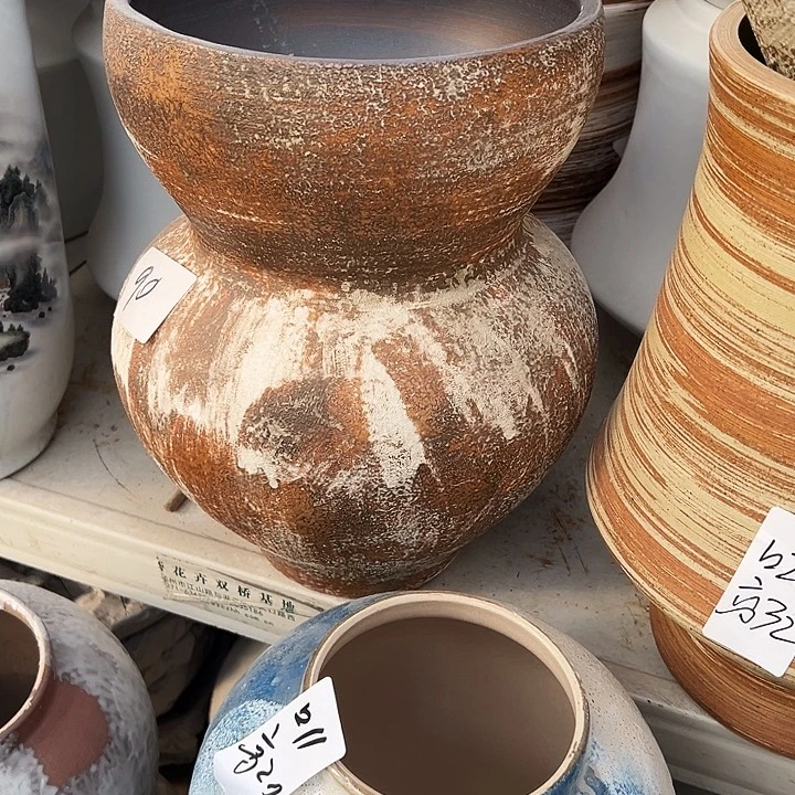 景德镇精品花盆栽适口22高32