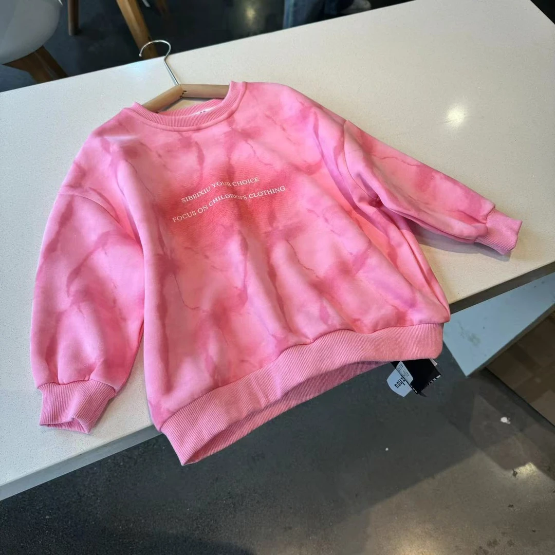 现货   2025春季儿童休闲时尚女童卫衣9955