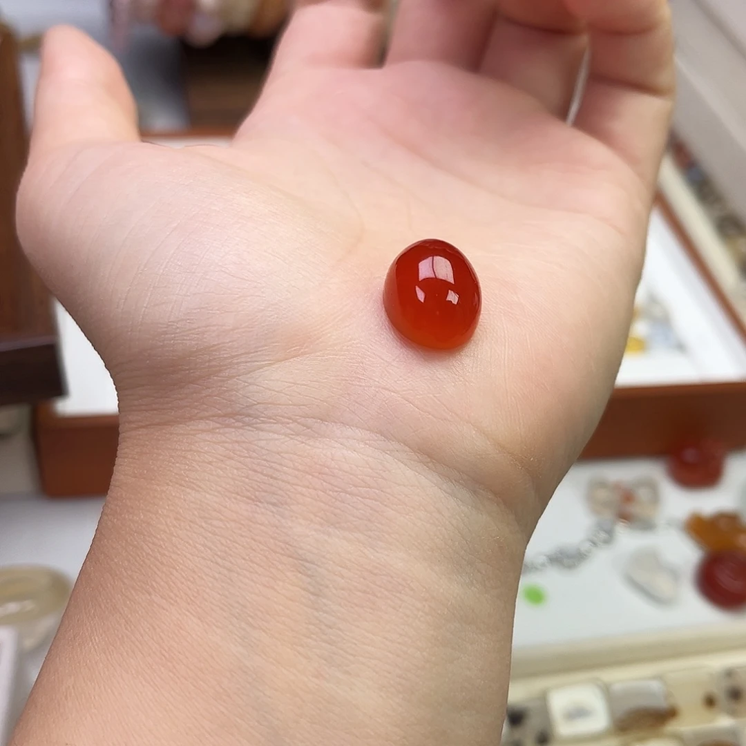 玛瑙/玉髓合金戒指江料戒指面直径17*13