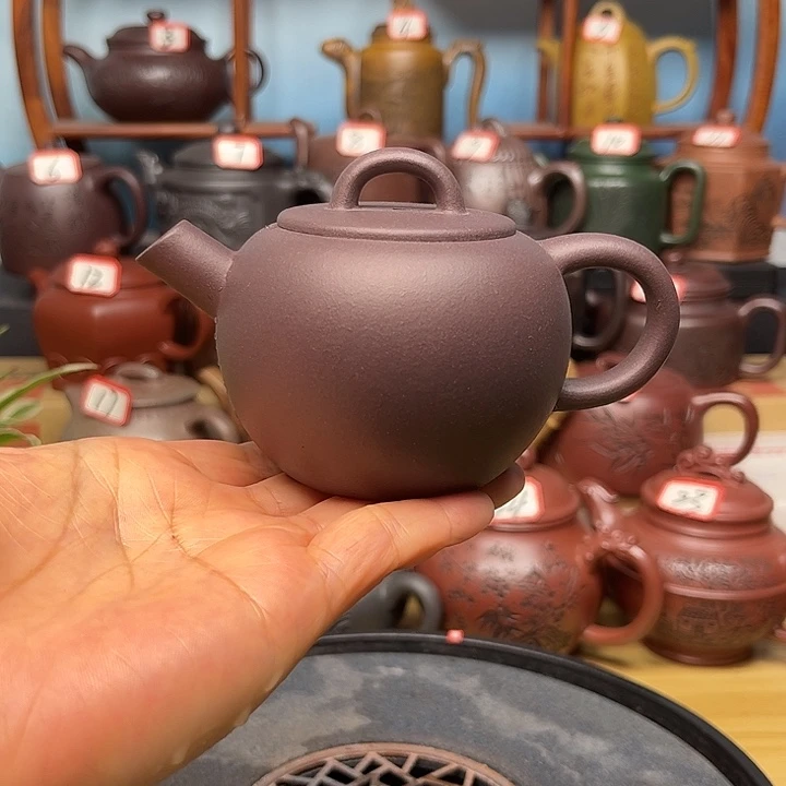 茶壶紫砂微瑕不带证书礼盒170cc