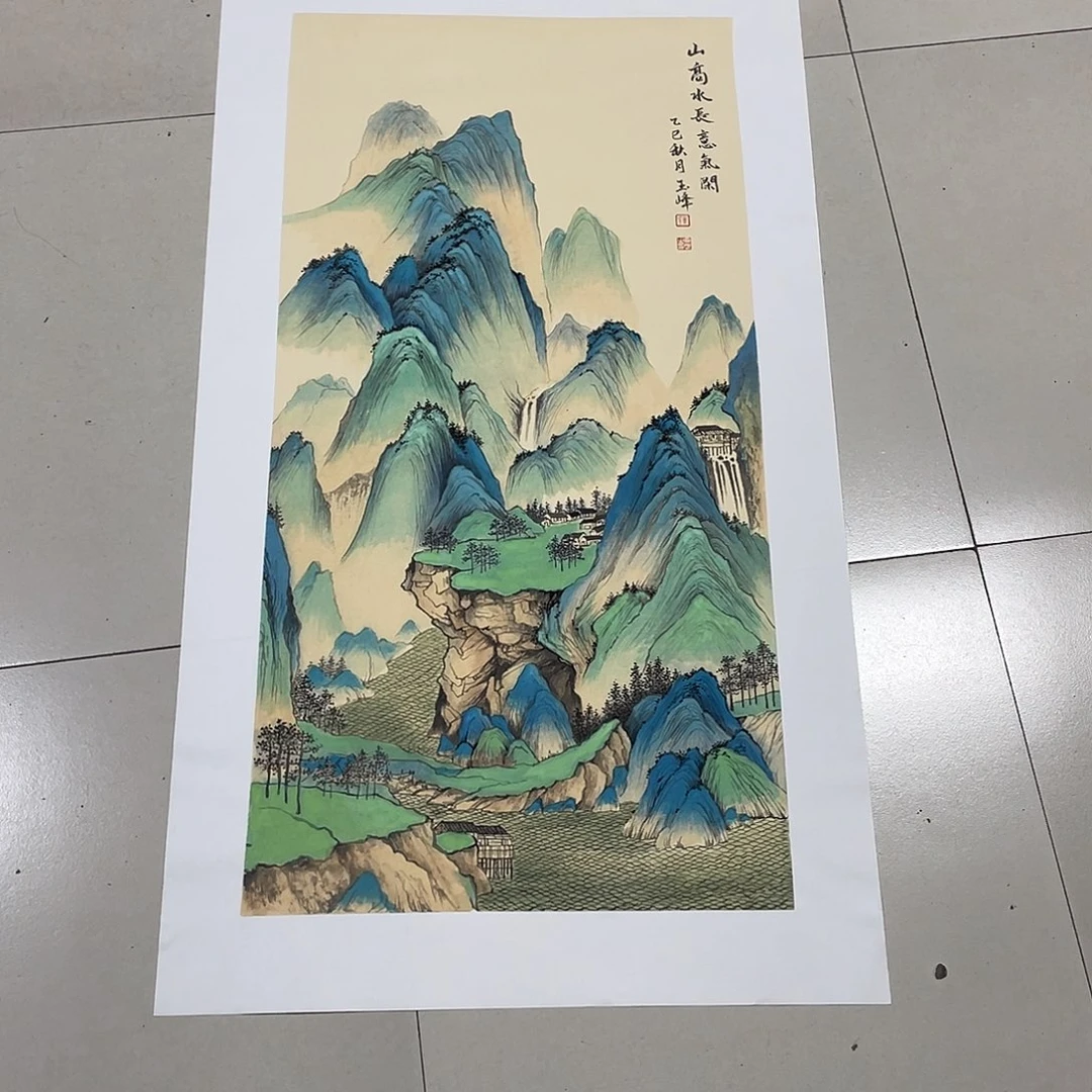 国画三尺画芯 捡漏