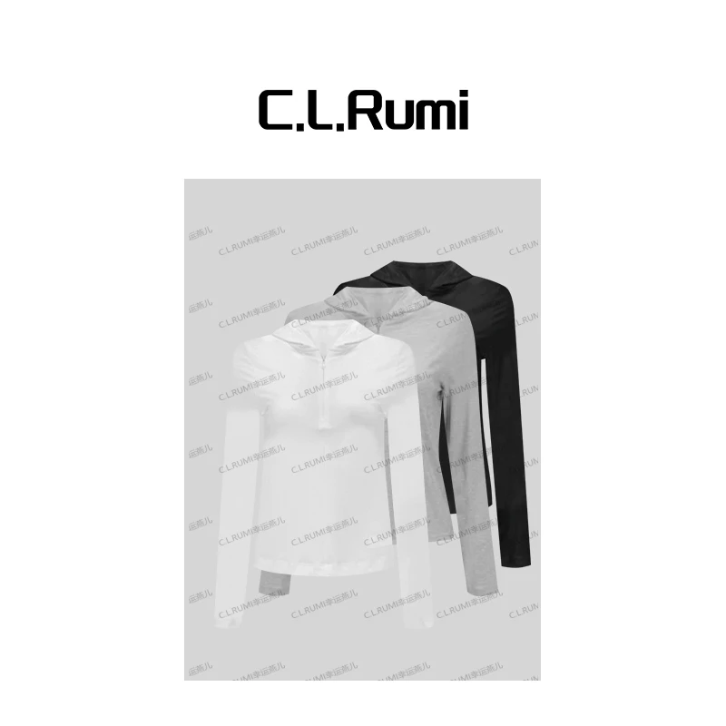 【Rumi时装】“巨显瘦2.0”25轻薄超弹桑蚕丝休闲百搭连帽上衣7033sy