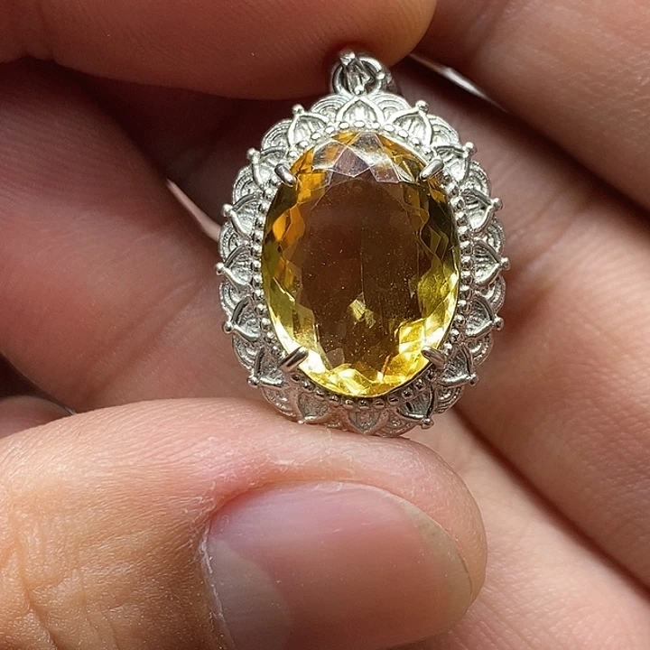 珠宝半成品水晶银S925镶嵌