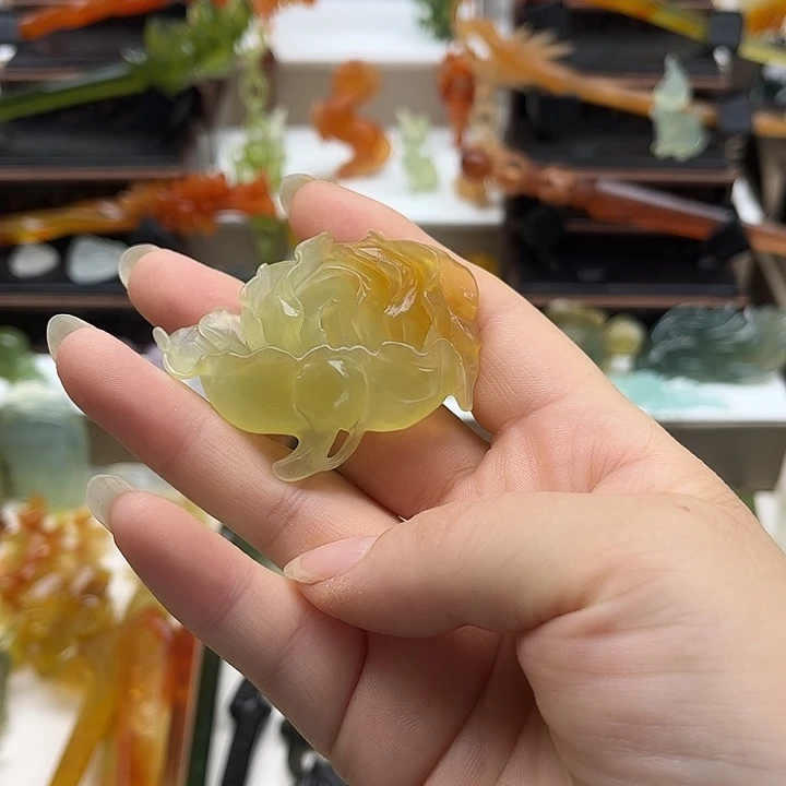 蛇纹石玉未镶嵌岫玉发簪