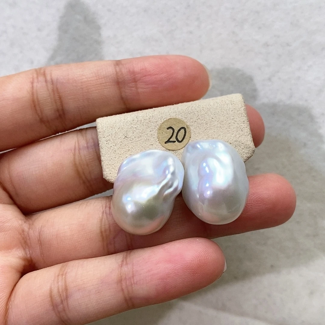 淡水珍珠耳饰银S925镶嵌