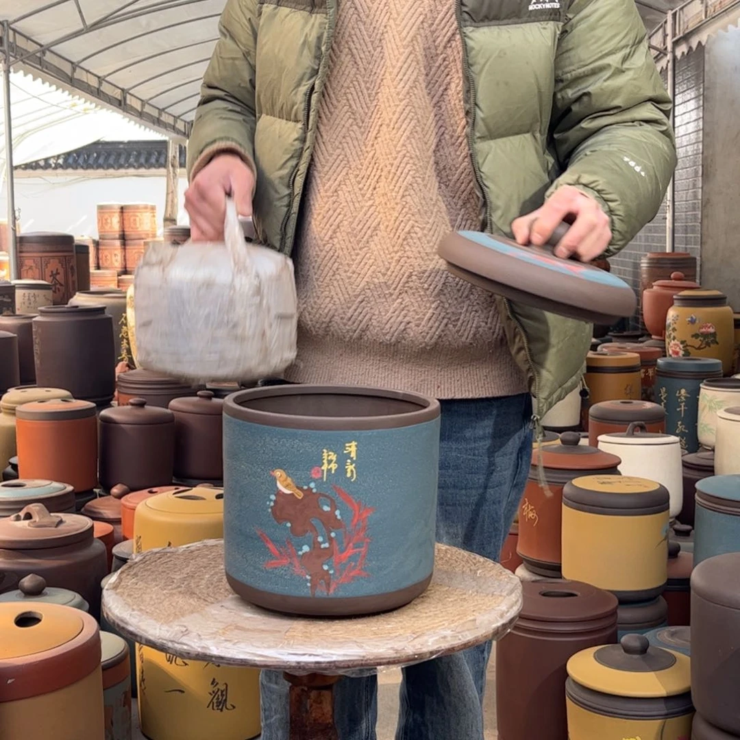 紫砂茶叶罐8 饼茶叶罐