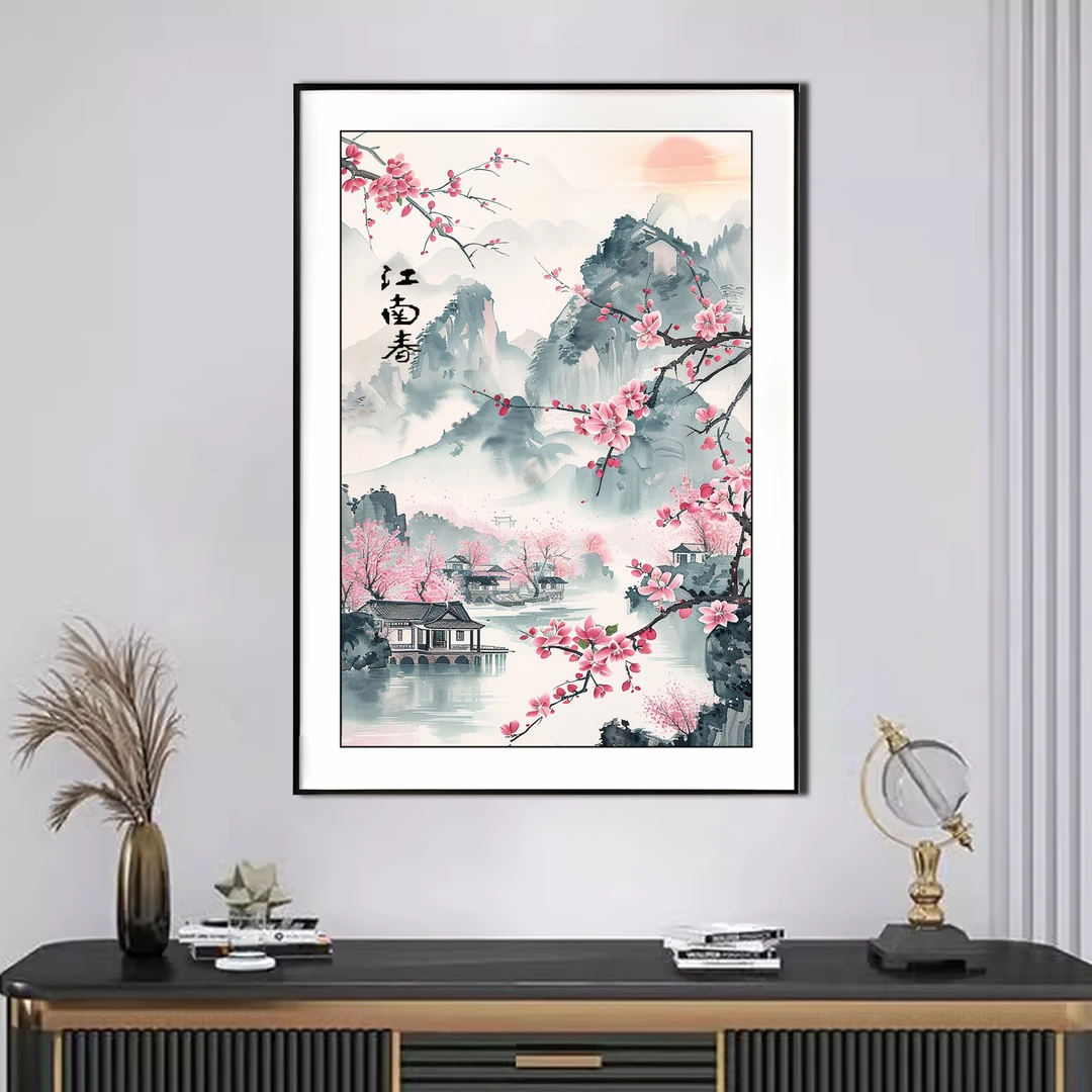 【新疆长绒棉绣布】6570幽居 十字绣大格60x90cm/小格38x57cm