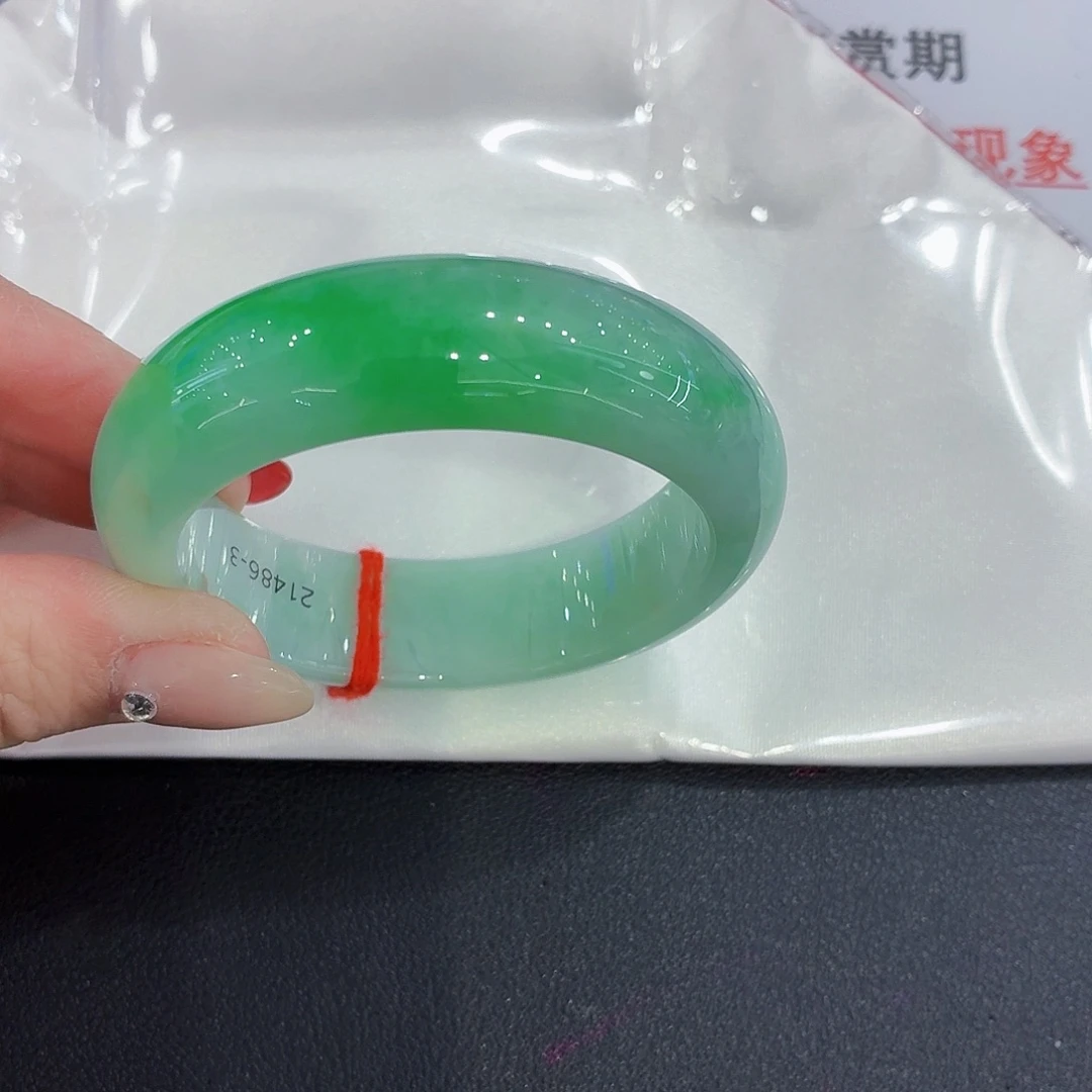 翡翠未镶嵌手镯翡翠53-52圈口（强推）