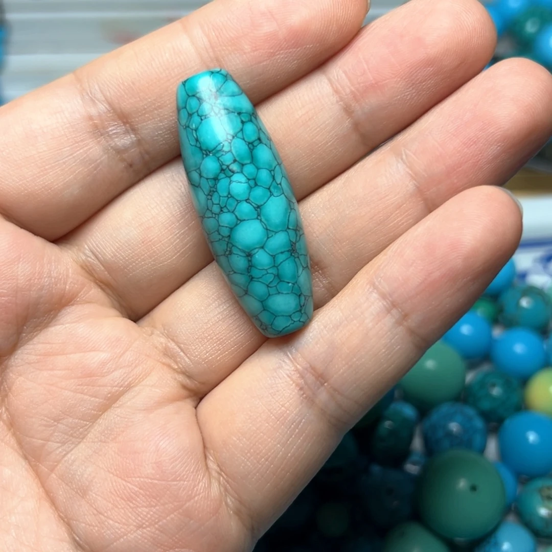 卡40+/14+绿花长桶珠