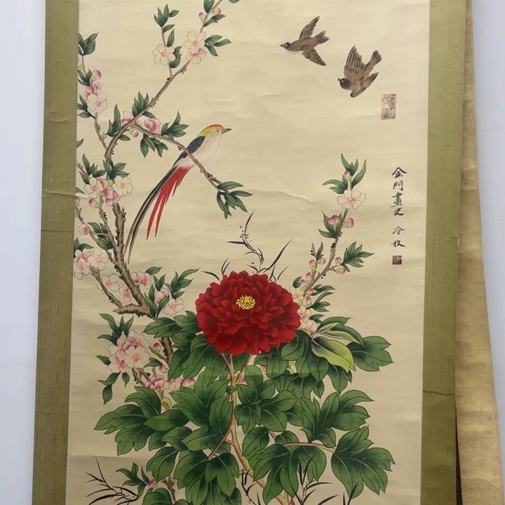 竖款国画作品欣赏
