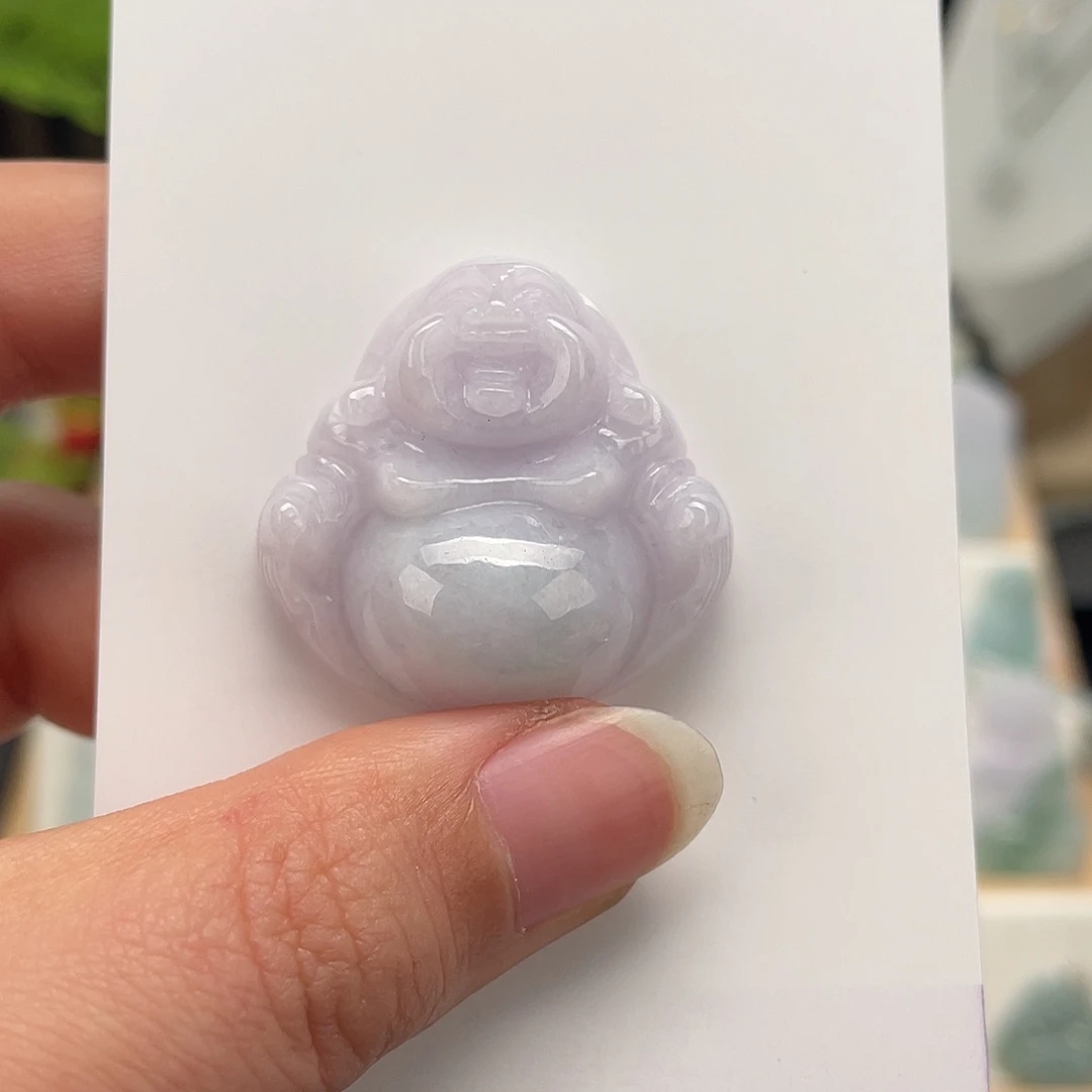 翡翠未镶嵌颈饰佛公