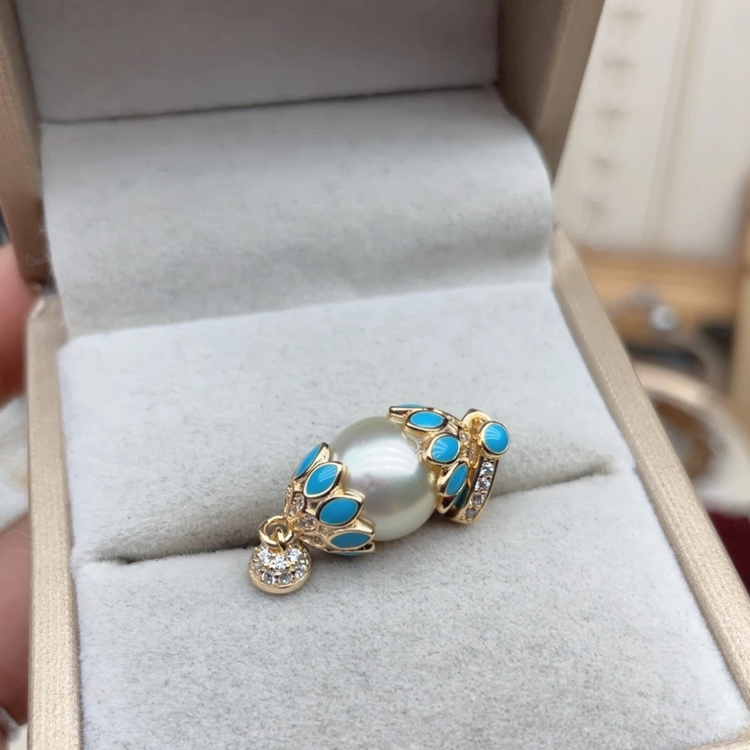 颈饰银S925镶嵌海水珍珠Z81