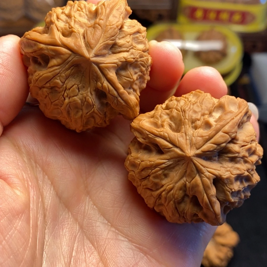 把件桃核粗筋锦鸿3棱42