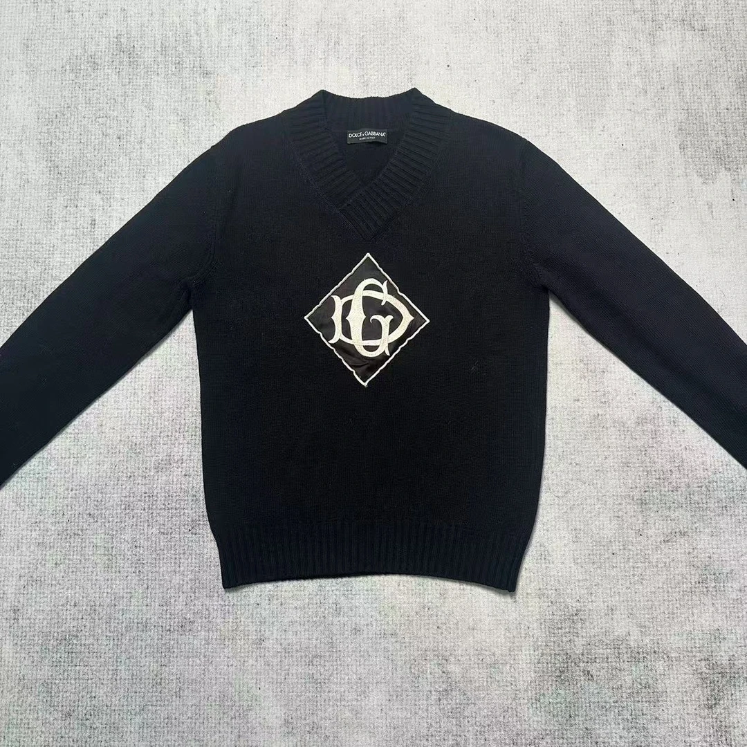 99新 maje DG/纯色logo羊毛衫/L码40974