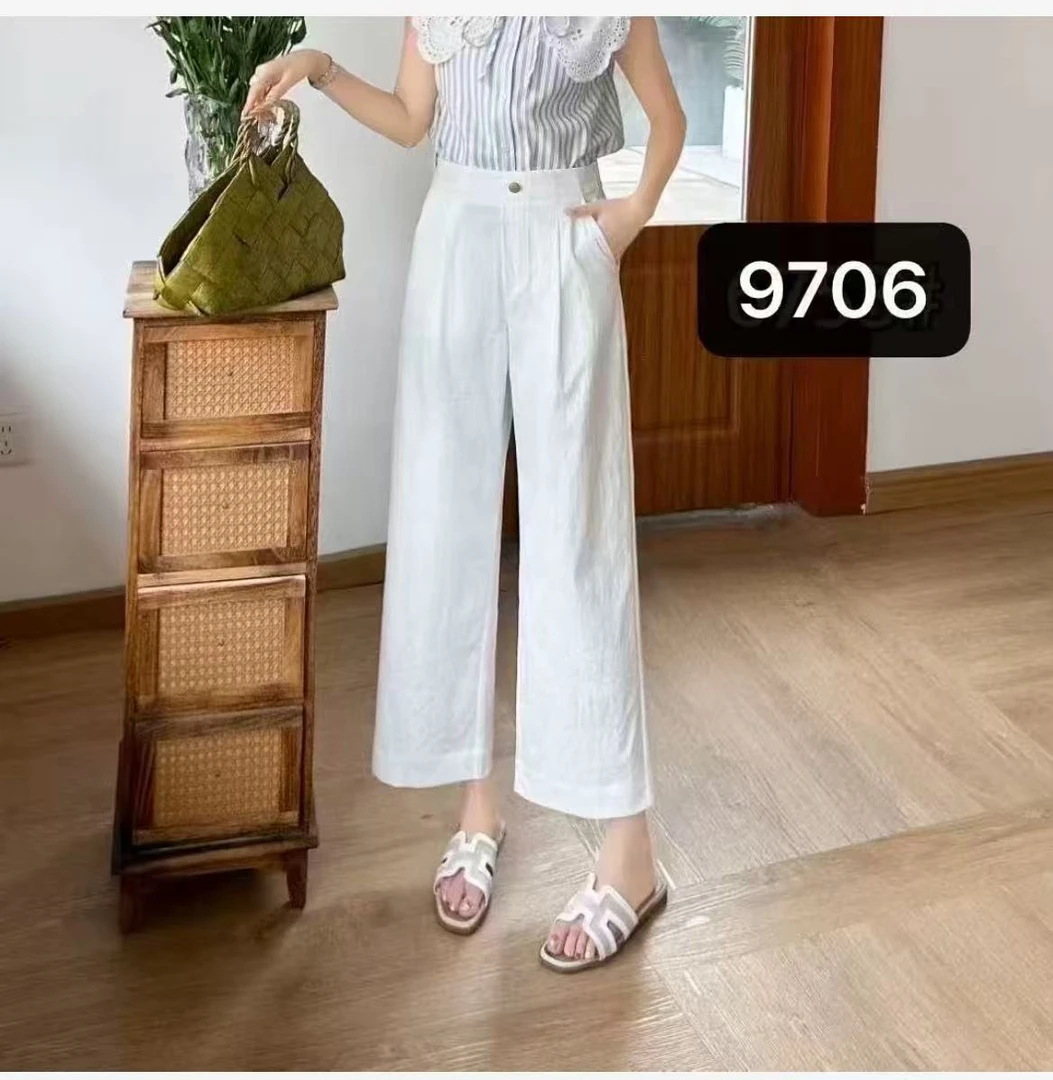 9706时尚百搭女士夏季休闲裤