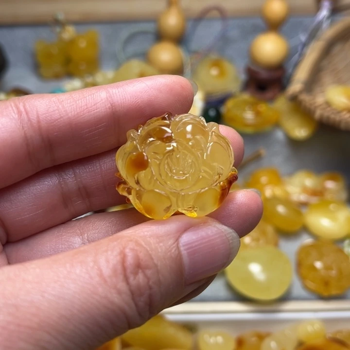 蜜蜡颈饰未镶嵌蜜蜡