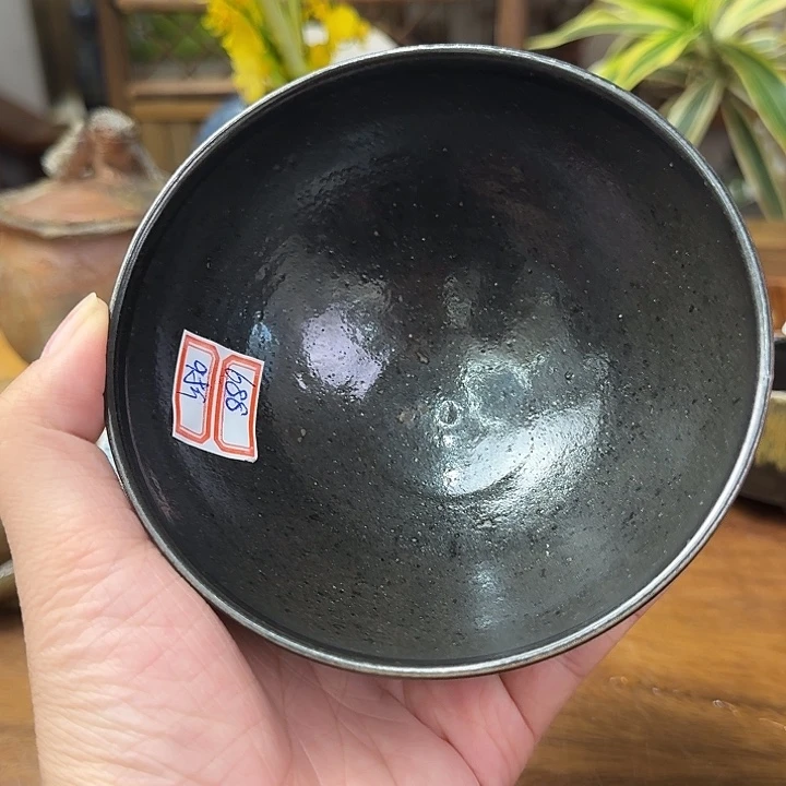马场隆志备前烧初窑纪念款引出黑碗福利一口价