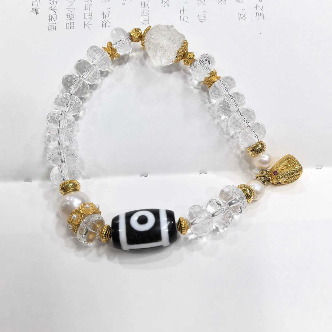 小青|手工设计二眼水晶手串多样性发一1353Z