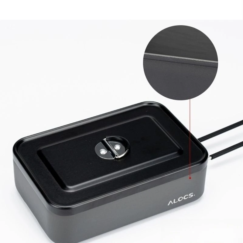 爱路客户外铝合金饭盒餐具露营野营餐具防烫单兵多功能便携式饭盒