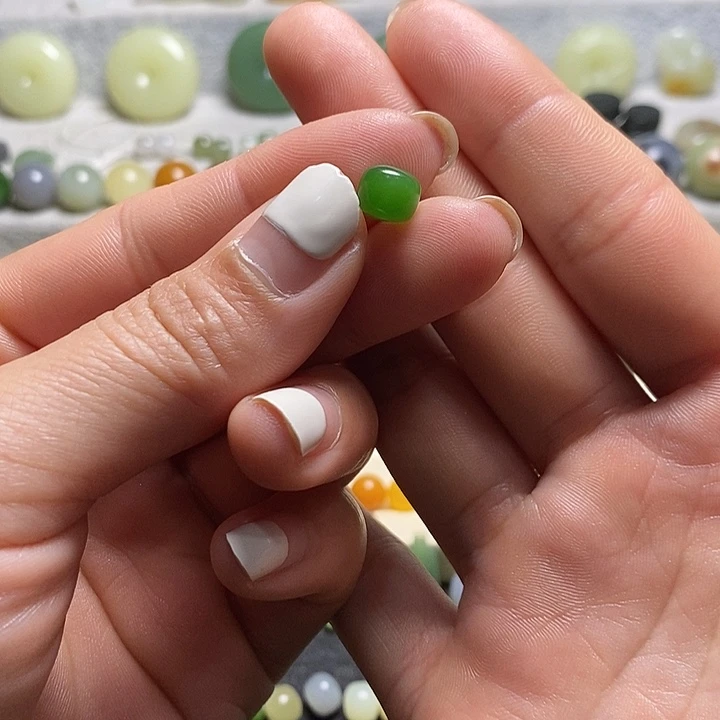 和田玉（碧玉）手链未镶嵌老*