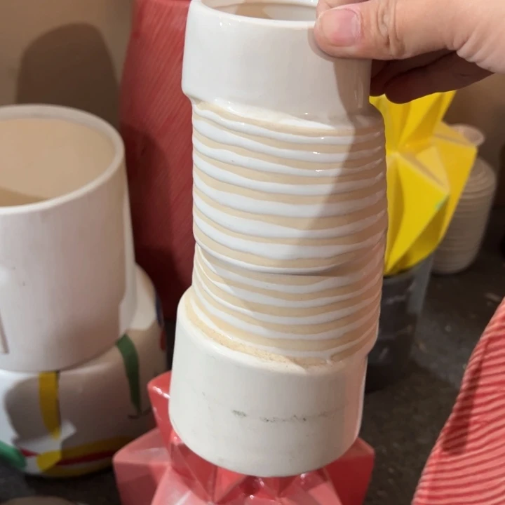 陶瓷花瓶摆件外贸出口微瑕捡漏高20口6公分划痕