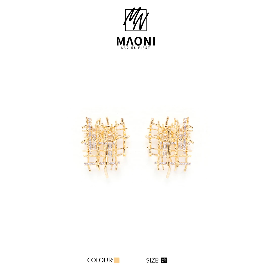 合金耳饰 毛妮LADIESFIRST【星光璀璨】轻奢时尚潮流百搭耳环DX8904