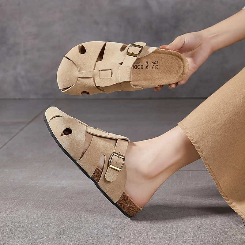 软木bk拖鞋女外穿舒适凉半拖鞋时尚休闲百搭透气博肯拖鞋