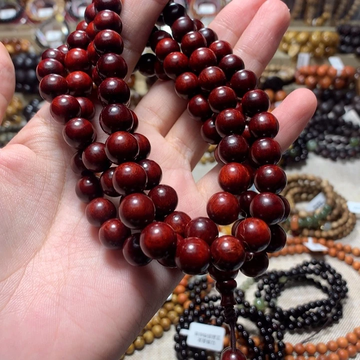 手串/手链小叶紫檀X****t8呢料108颗+配饰