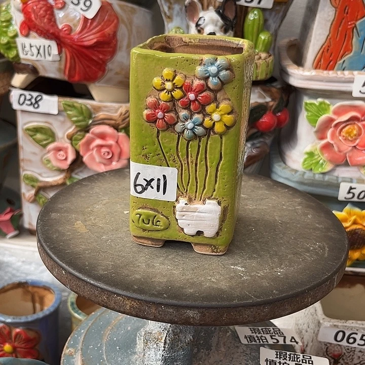 粗陶材质多肉花盆