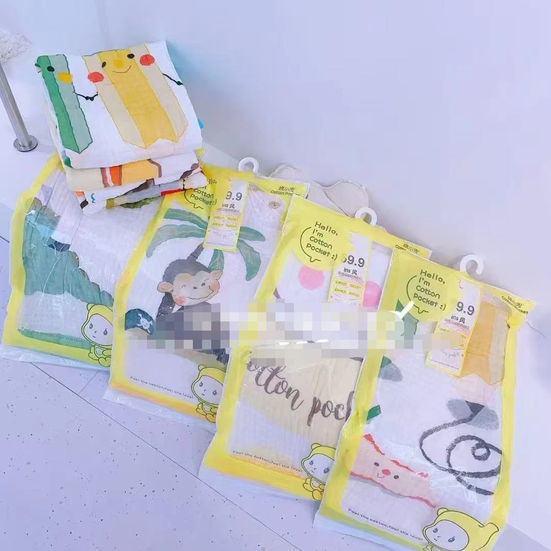 木棉花婴幼儿童装浴巾