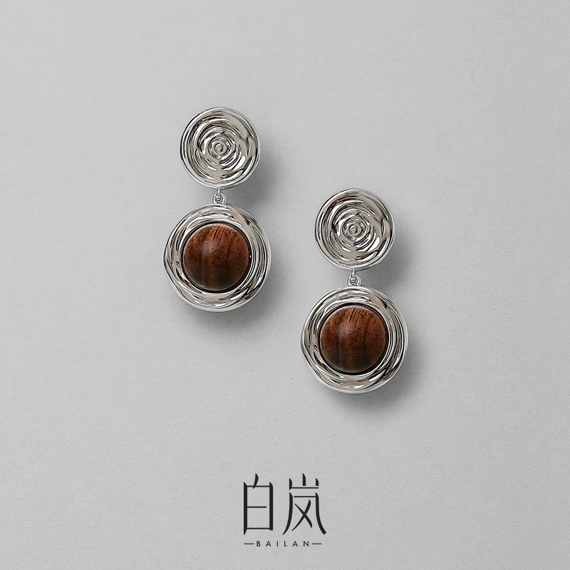 观澜耳坠【7月新品】独特民族风黄花梨精致ED4644