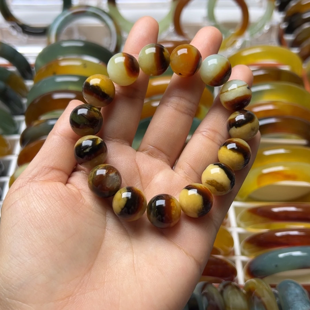 蛇纹石玉未镶嵌手链