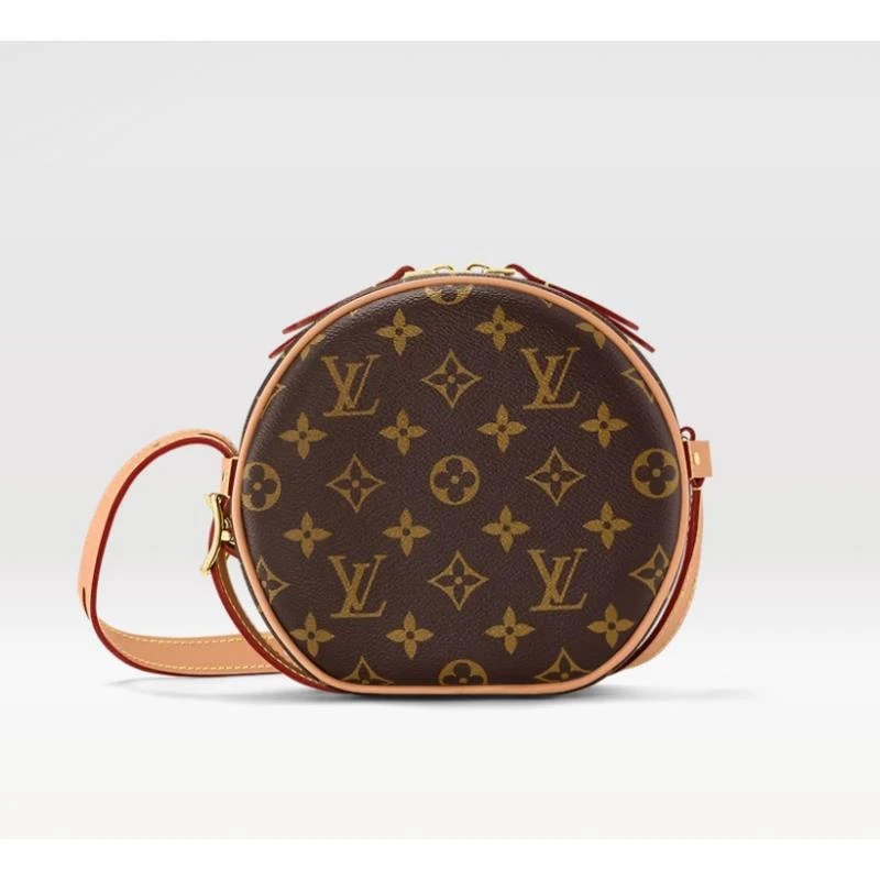 99新 LouisVuitton/路易威登 LV 老花 小号圆饼包 斜跨包/通