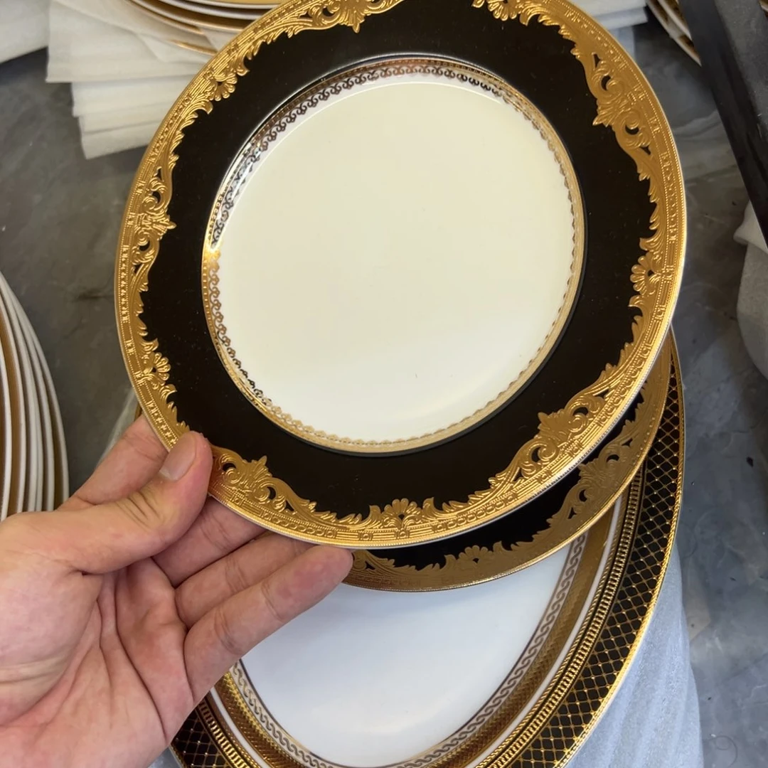 瓷片7.5寸平盘两个一单打包