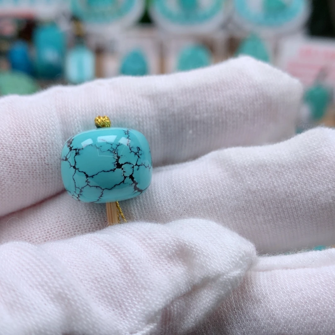 未镶嵌绿松石珠宝奇石16mm