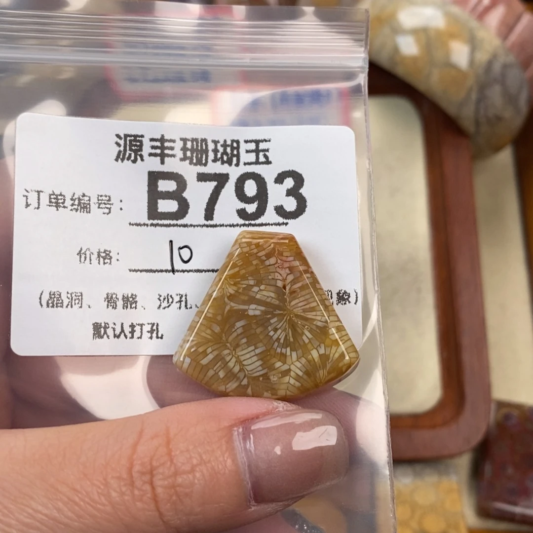 硅化玉颈饰未镶嵌只****仙