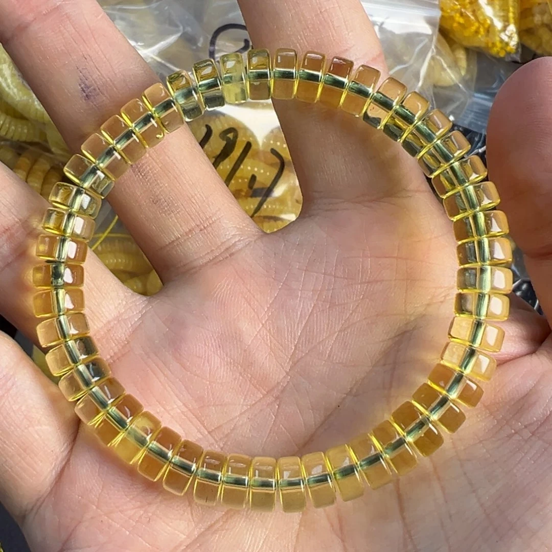 琥珀未镶嵌裸石8金珀药片抛光