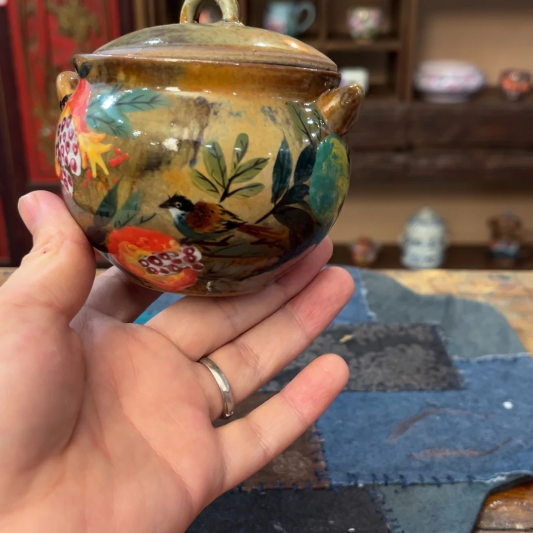 柴烧手工手绘陶瓷