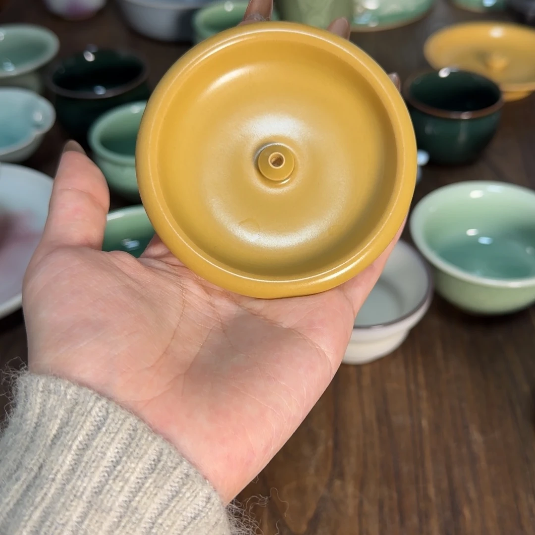 瓷片龙泉青瓷香插