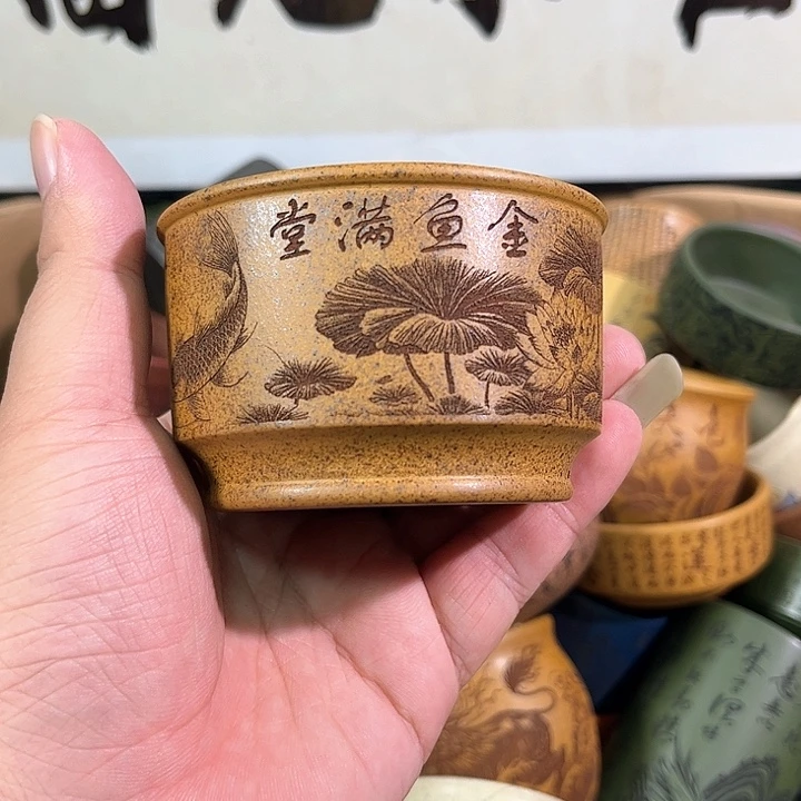 茶杯紫砂全手工紫砂主人杯
