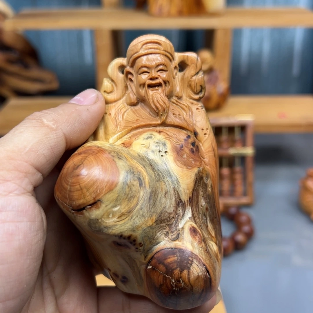 多****木崖柏木摆件手把件